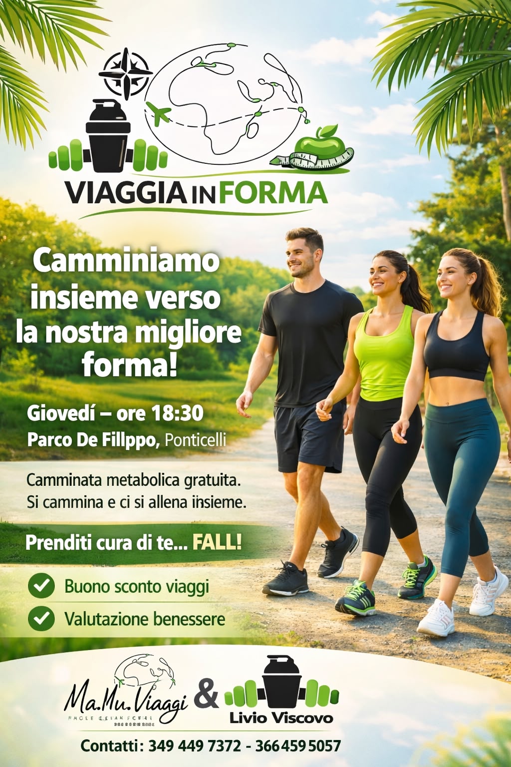 Camminata Metabolica — Villa De Filippo | Giovedì ore 18:30 | GRATIS