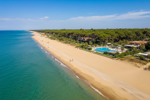 Scanzano Jonico Basilicata - spiaggia ionica con pineta e mare turchese